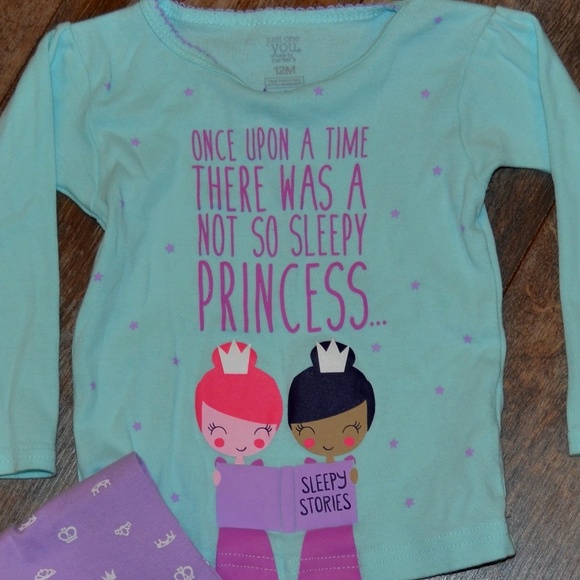 12M Carter's Princess PJ's - Picture 1 of 5